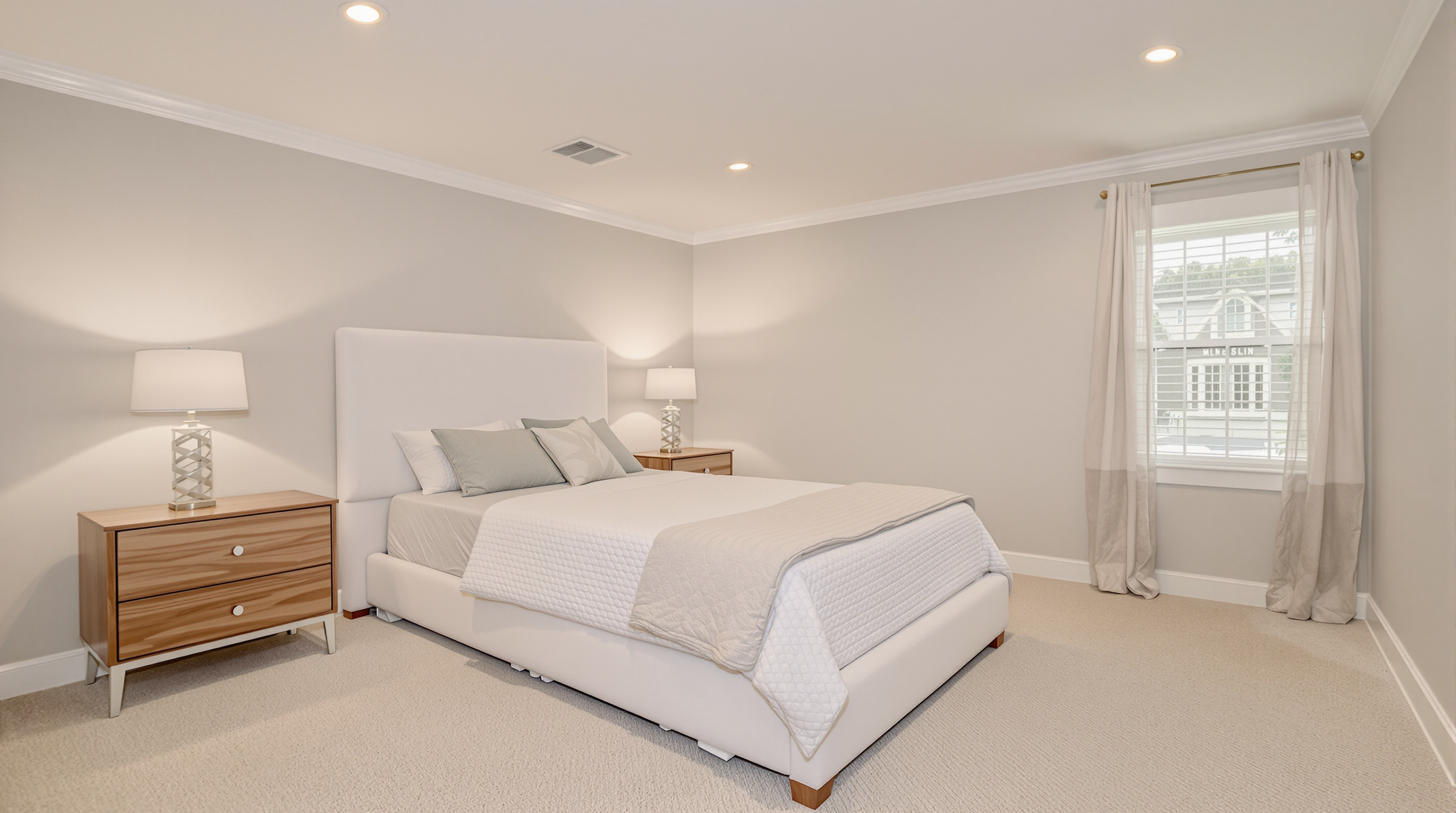 Interior view of a new room addition